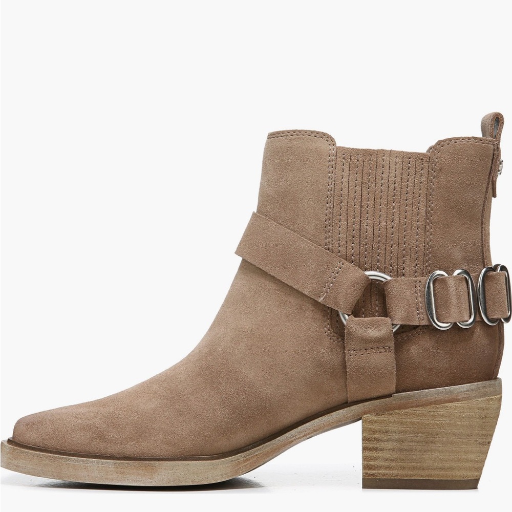 Sam Edelman Bellamie tan suede motorcycle boots, size 8.5, perfect condition